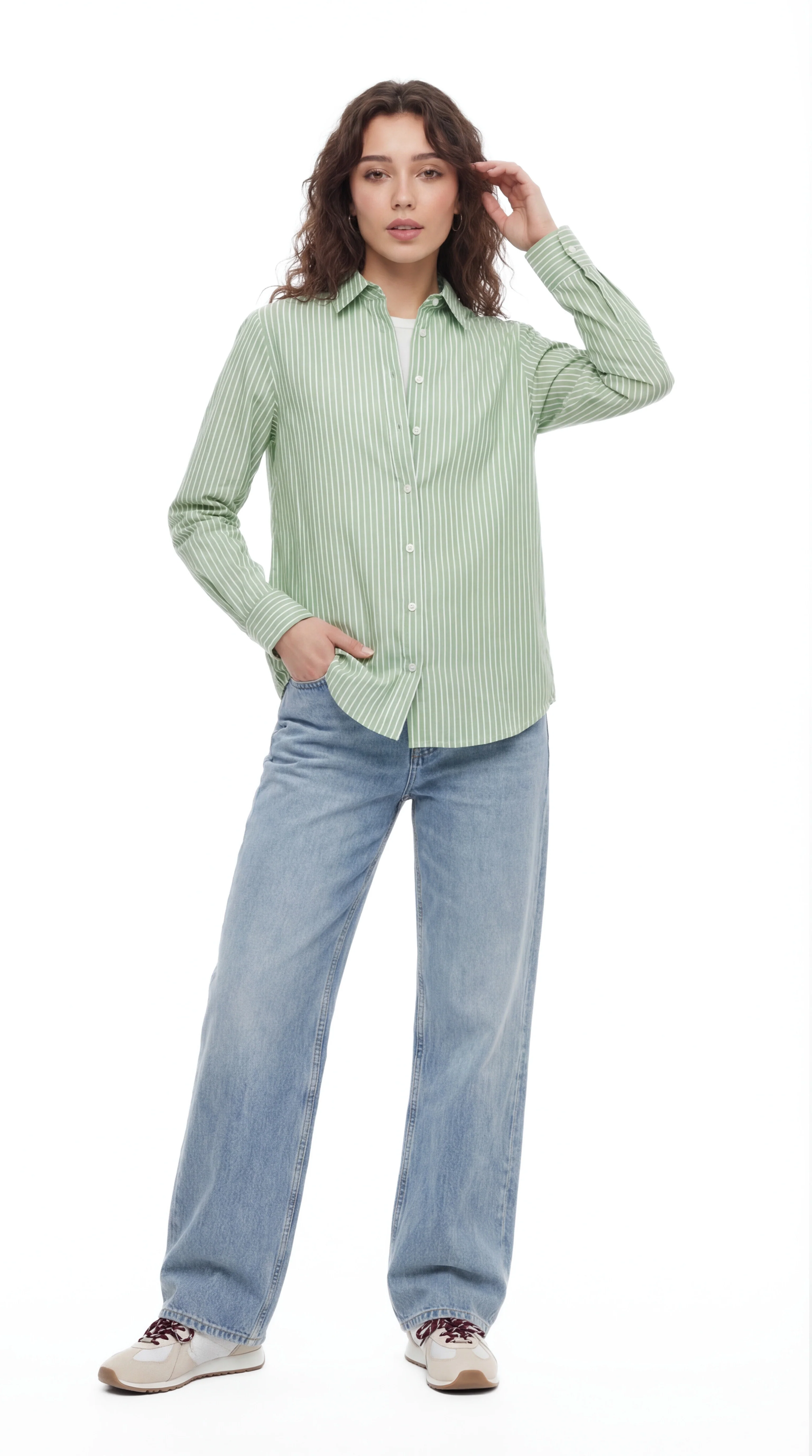 Striped Poplin Shirt - Image 3