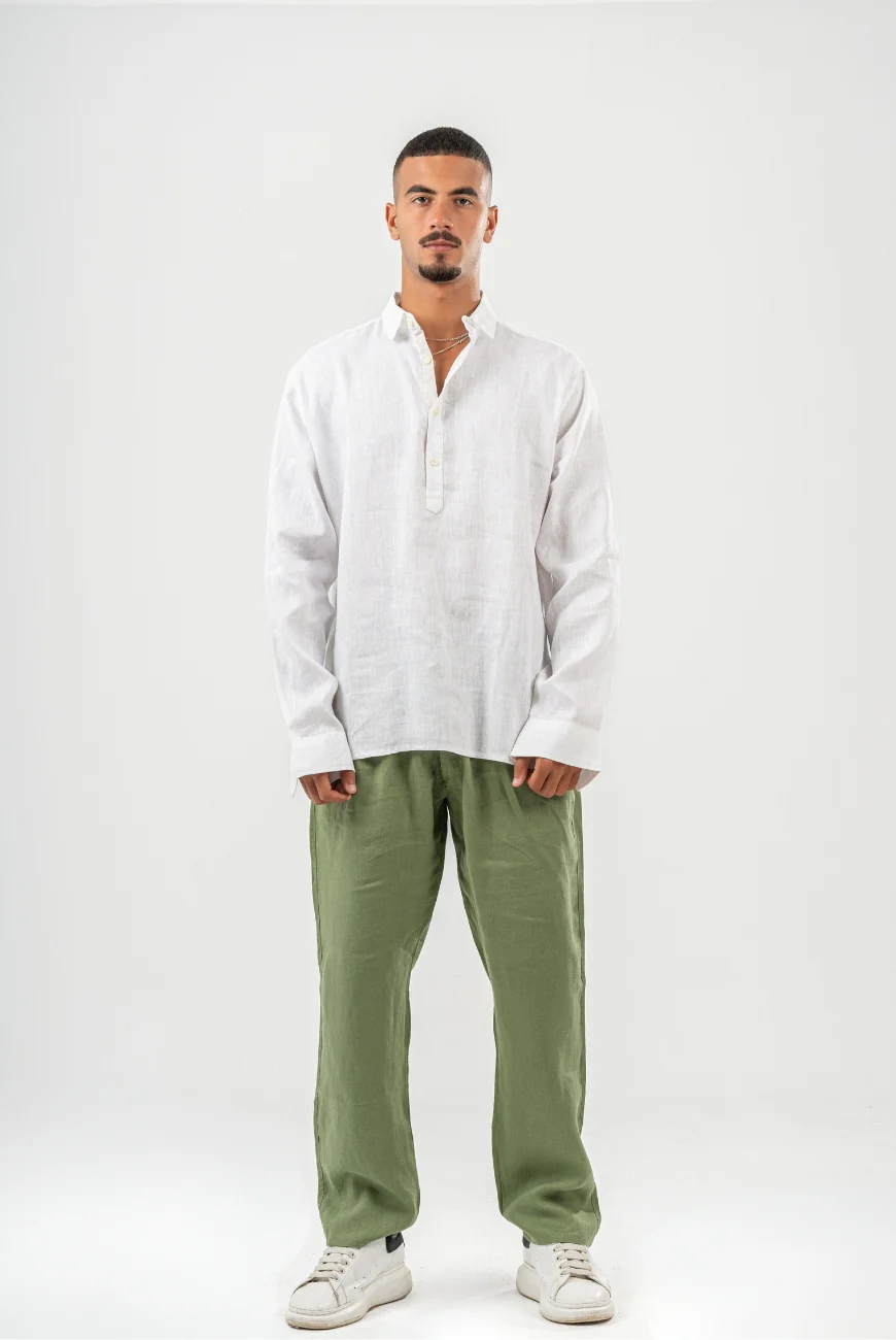 Kaftan Linen Shirt - Image 3