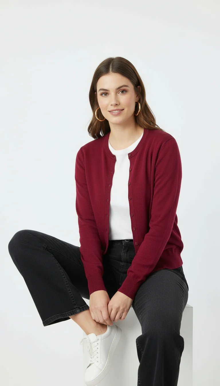 Knit Cardigan Top - Image 6