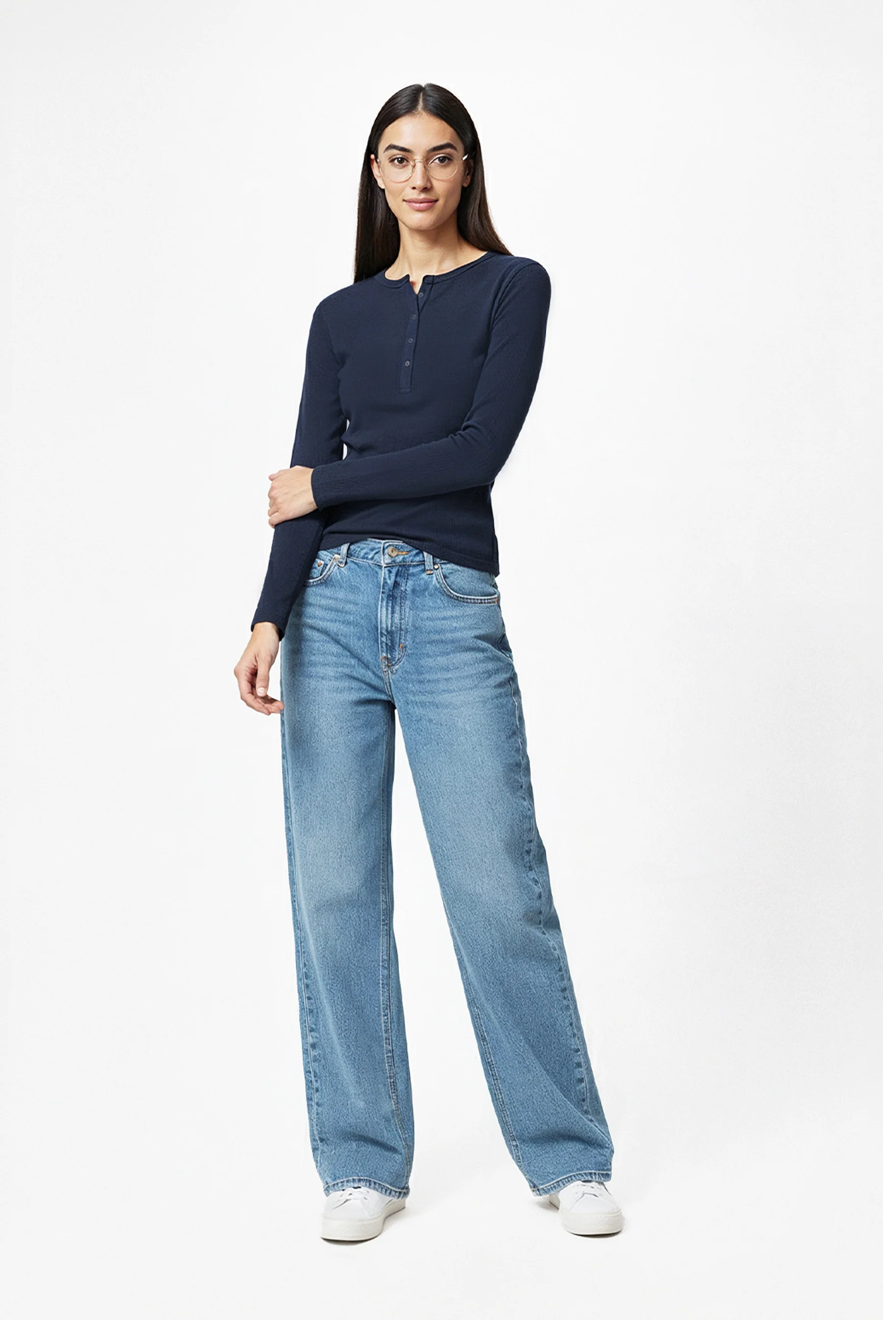 Long Sleeve Henley Top - Image 5