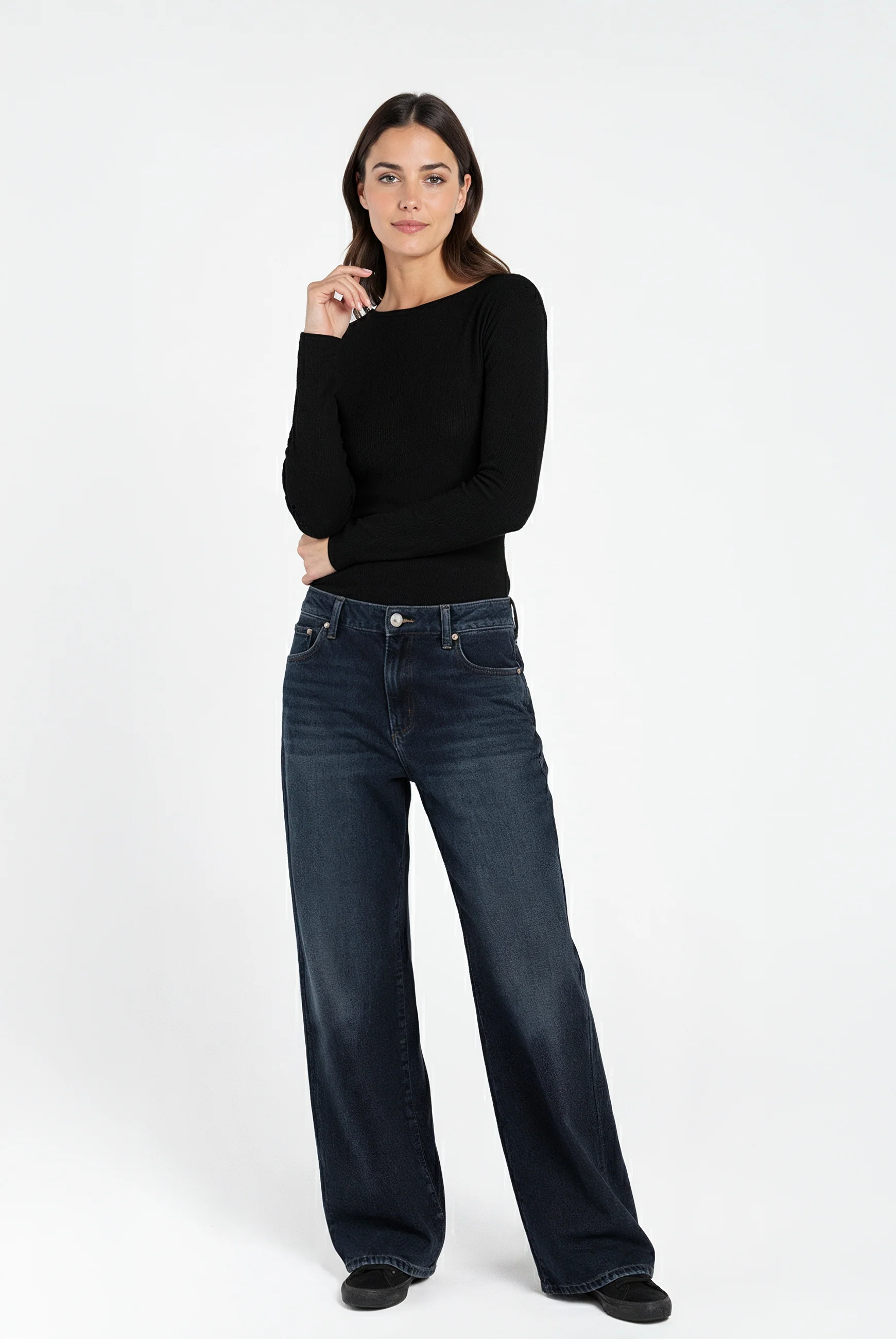 Long Sleeve Ribbed Top - Image 4