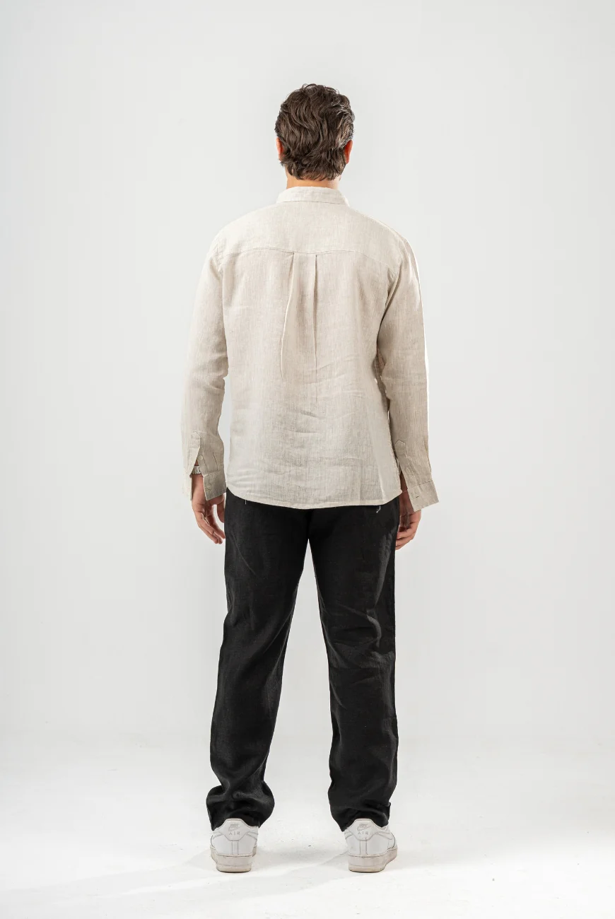 Pure Linen Trousers - Image 4