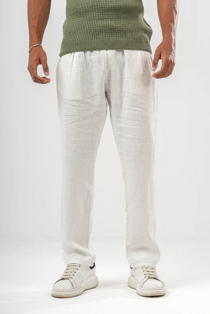 Pure Linen Trousers - Image 5