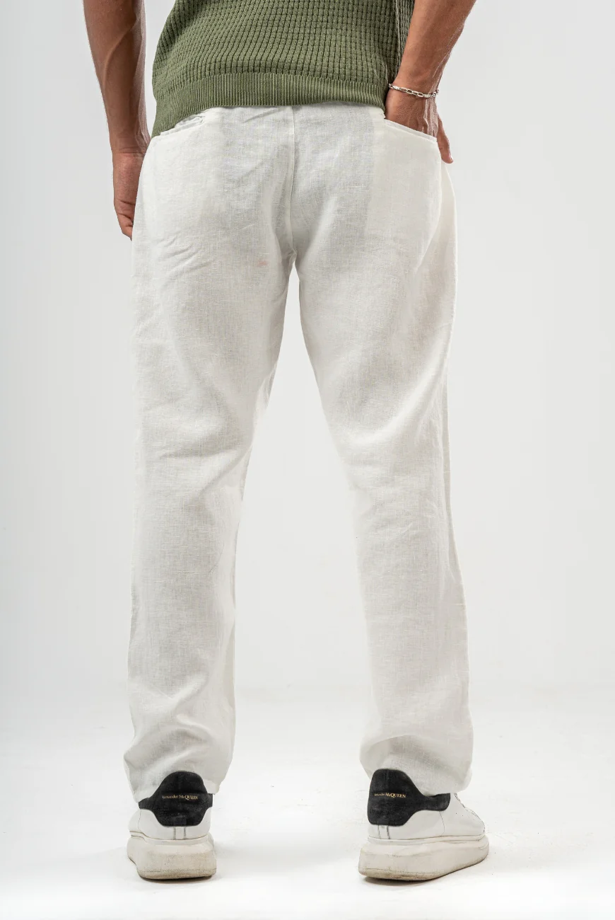 Pure Linen Trousers - Image 6