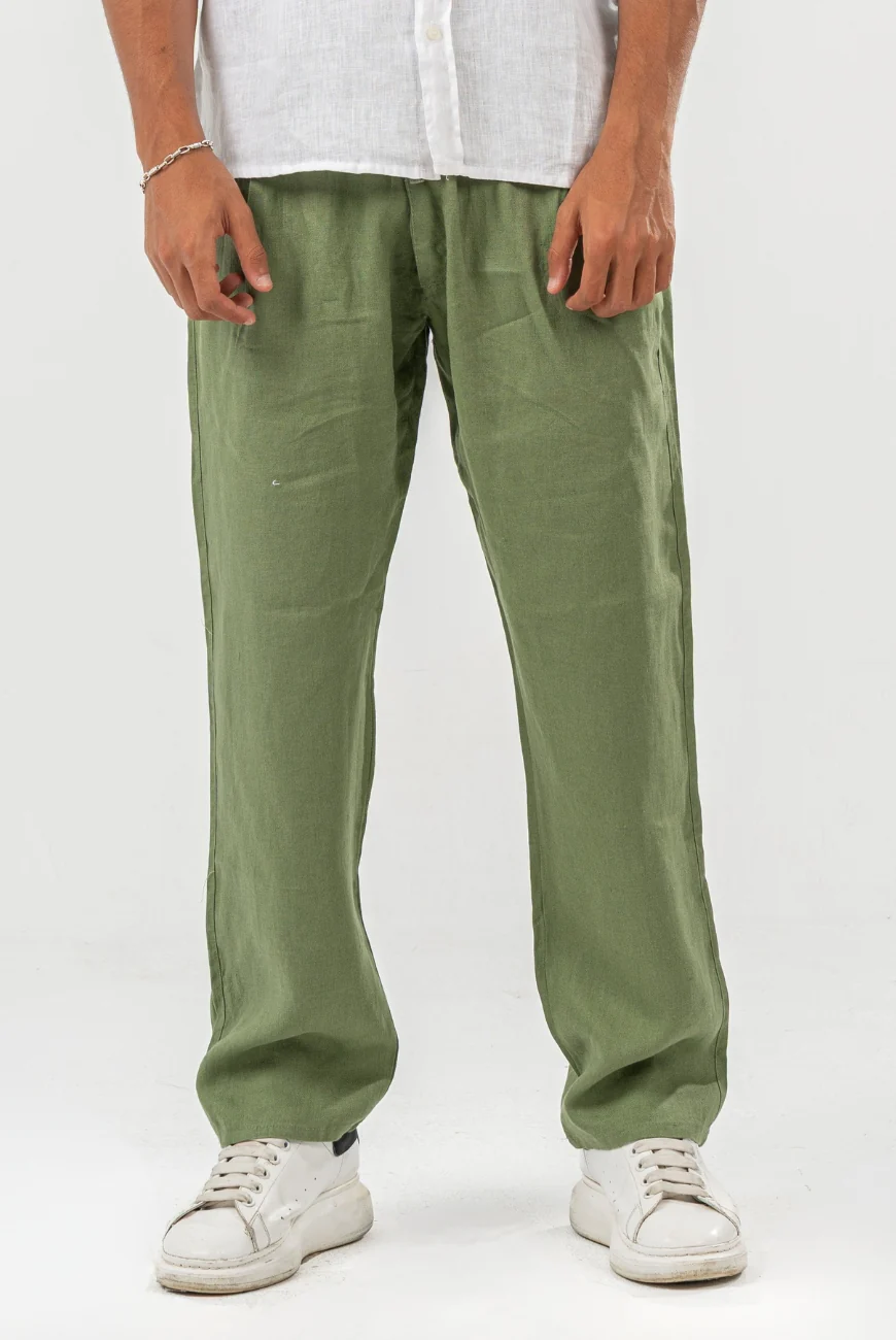 Pure Linen Trousers - Image 7