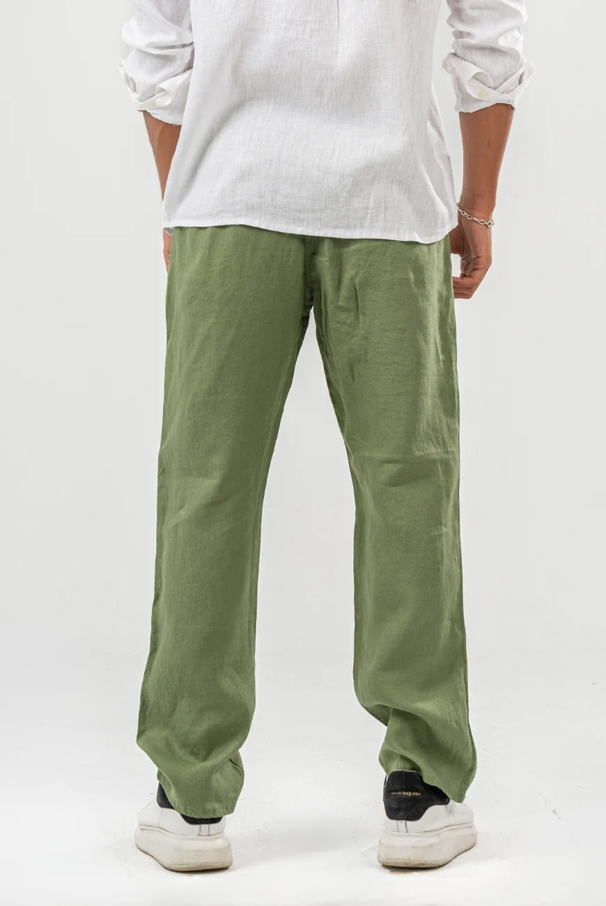 Pure Linen Trousers - Image 8